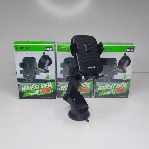هولدر ماشین  و پایه نگدارنده گوشی مدل جرلاکس 360درجه مدل GT6