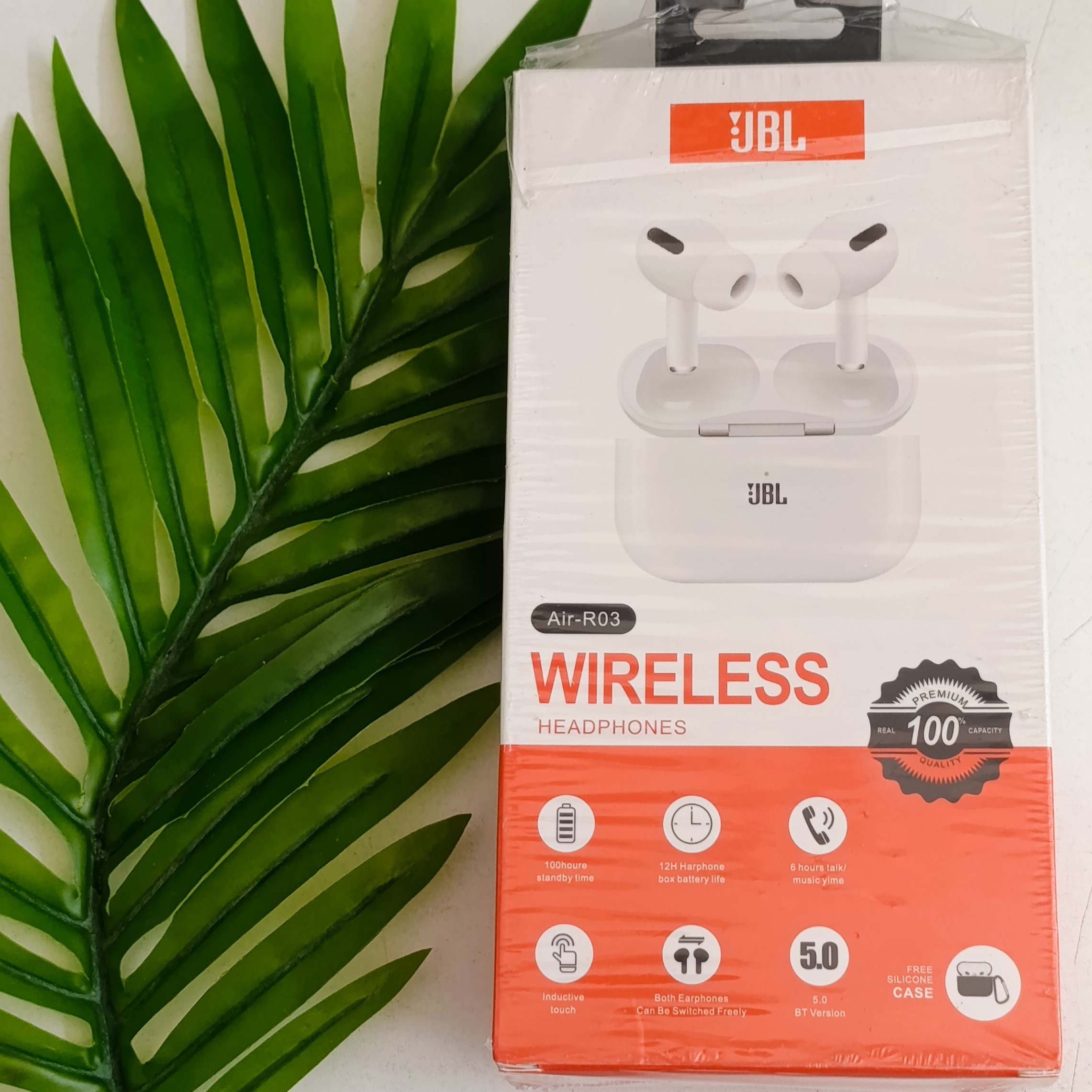 ایرپاد و هدفون بی سیم مارک جی بی ال JBL مدل R03 طرح ایرپاد پرو