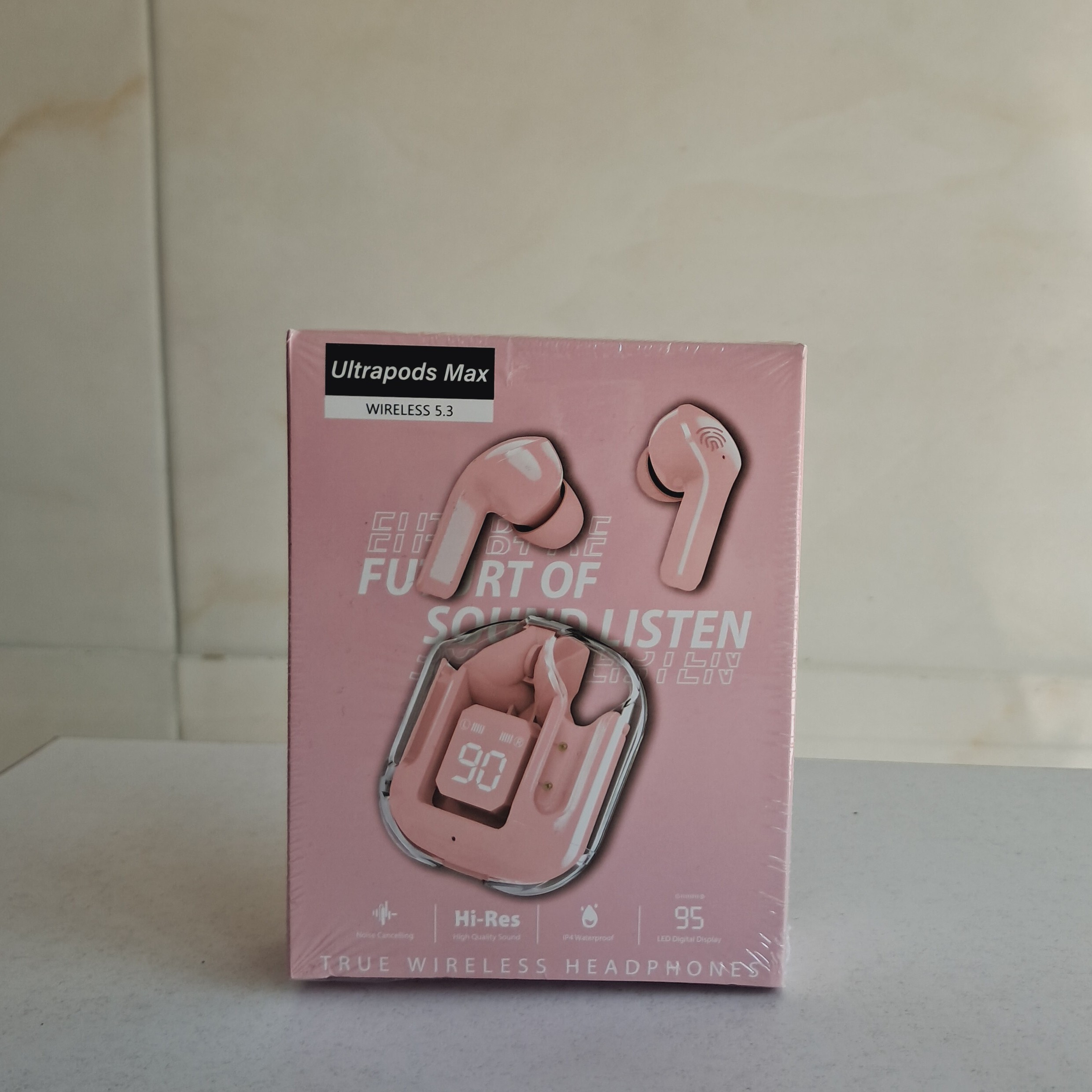 ایرپاد طرح Ultrapods max رنگ صورتی