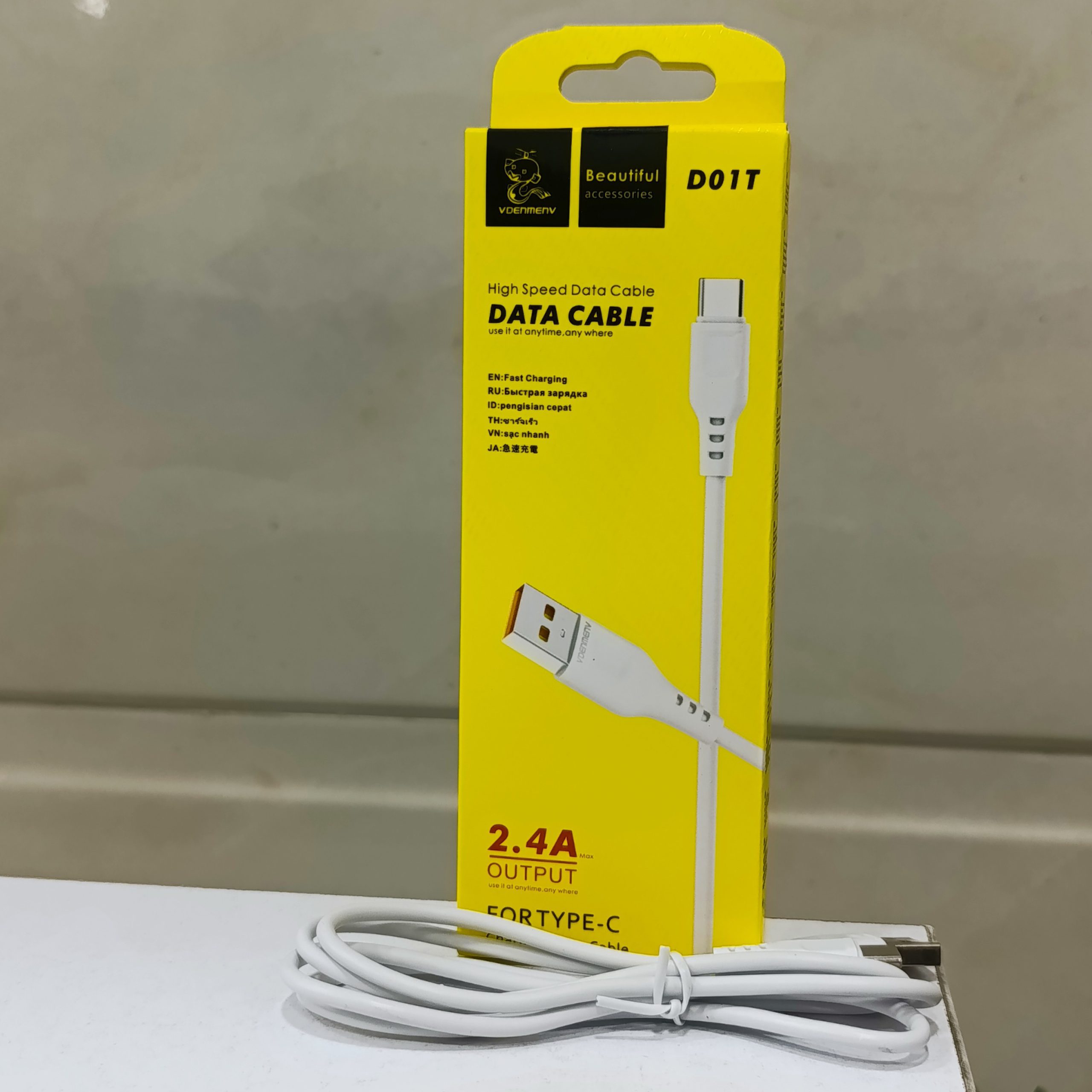 کابل یک طرف تایپ سی 2.4 آمپر