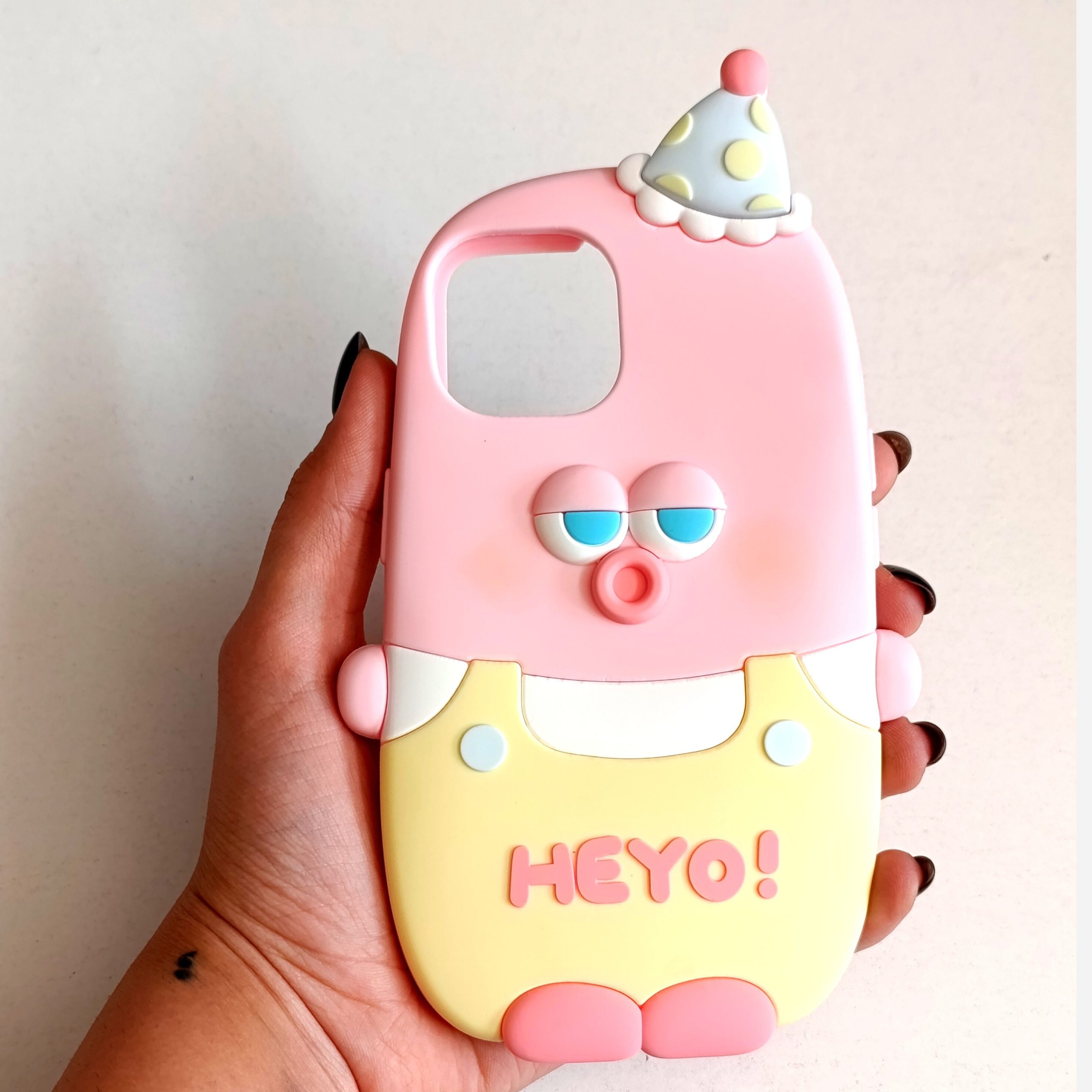 گارد گوشی آیفون Iphone 13/Iphone 14/Iphone 15 مدل سیلیکونی فانتزی عروسکی Heyo