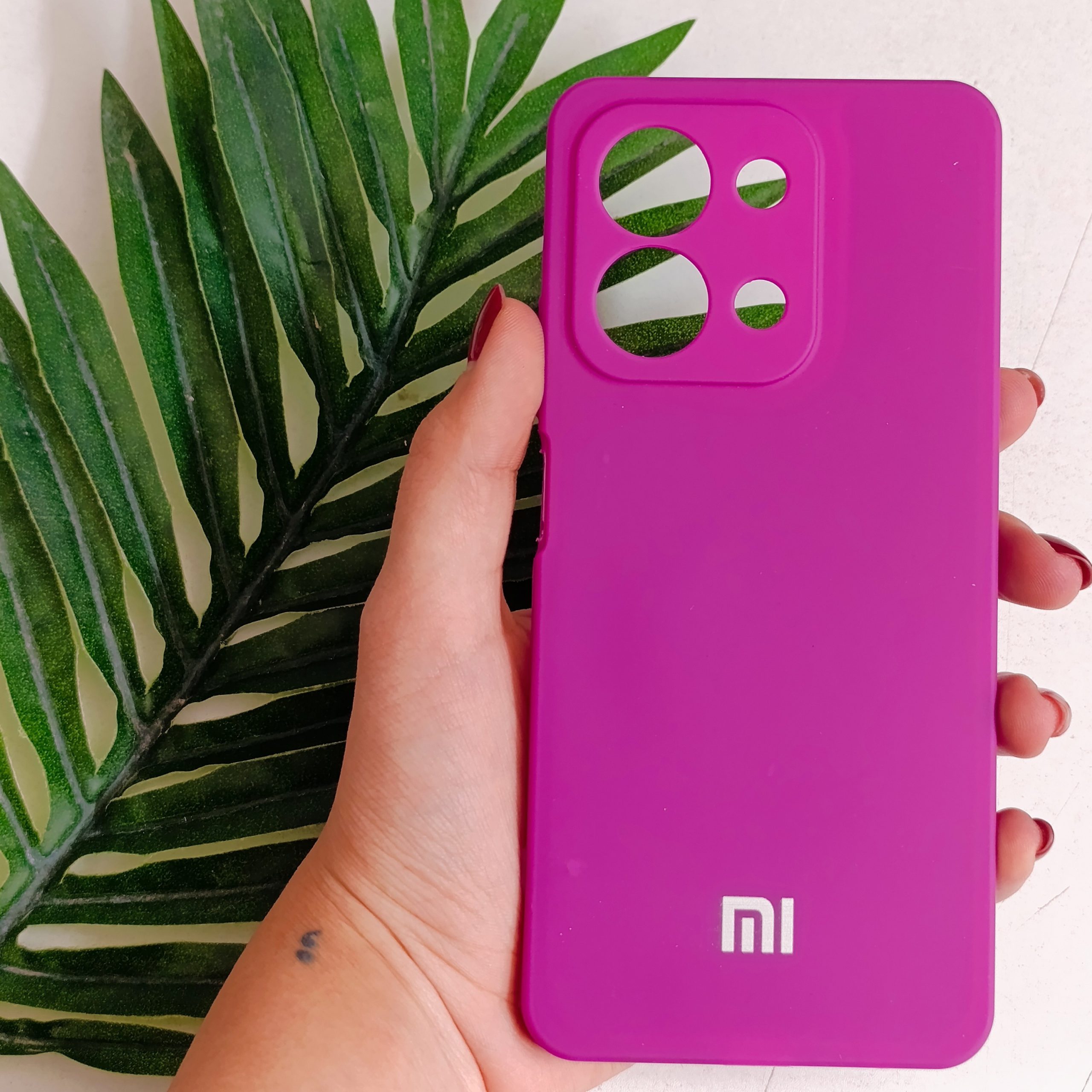 گارد گوشی Redmi 15c مدل سیلیکونی و دارای روکش داخلی رنگ بنفش پر رنگ قاب و کاور محافظ موبایل