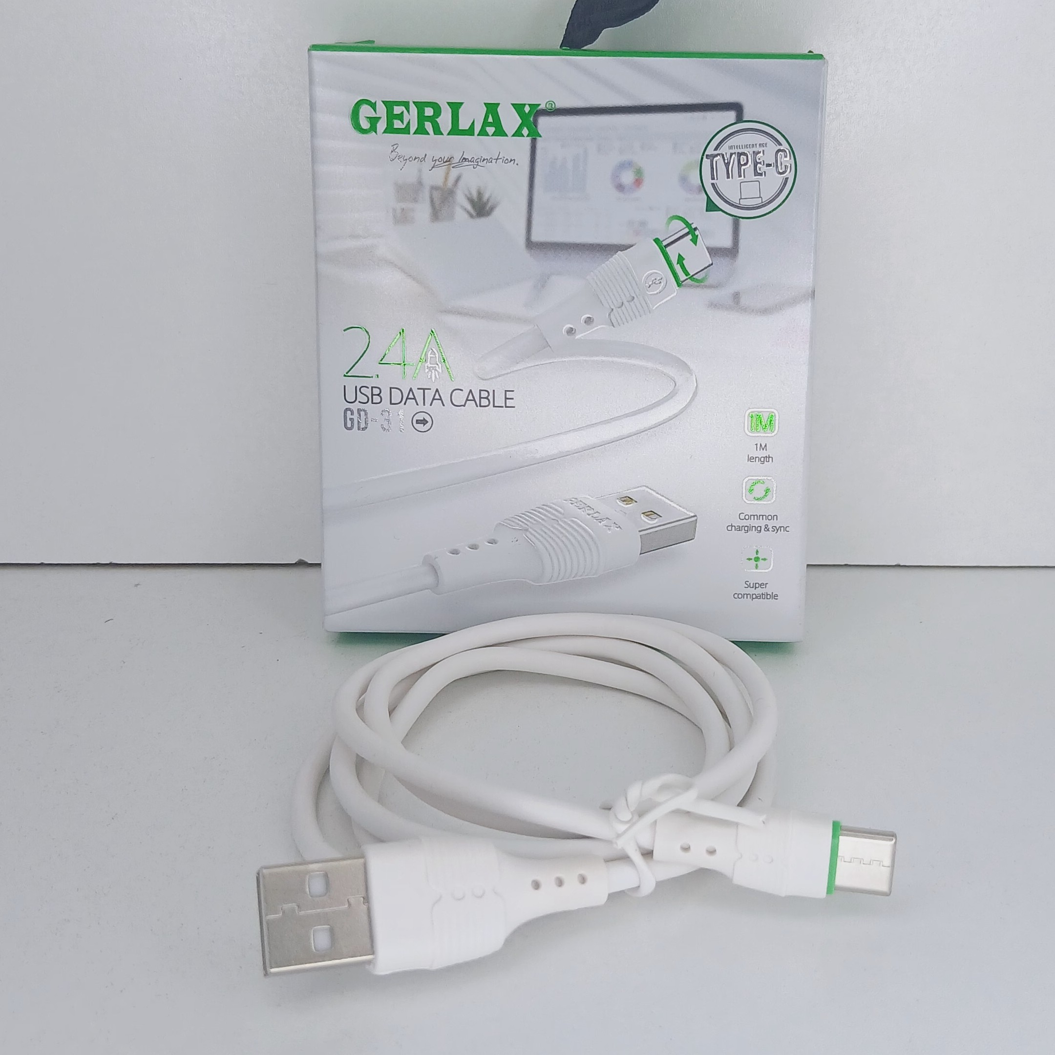 کابل شارژ 2.4 آمپر تایپ سی کیفیت بالا مدل GERLAX GD-31