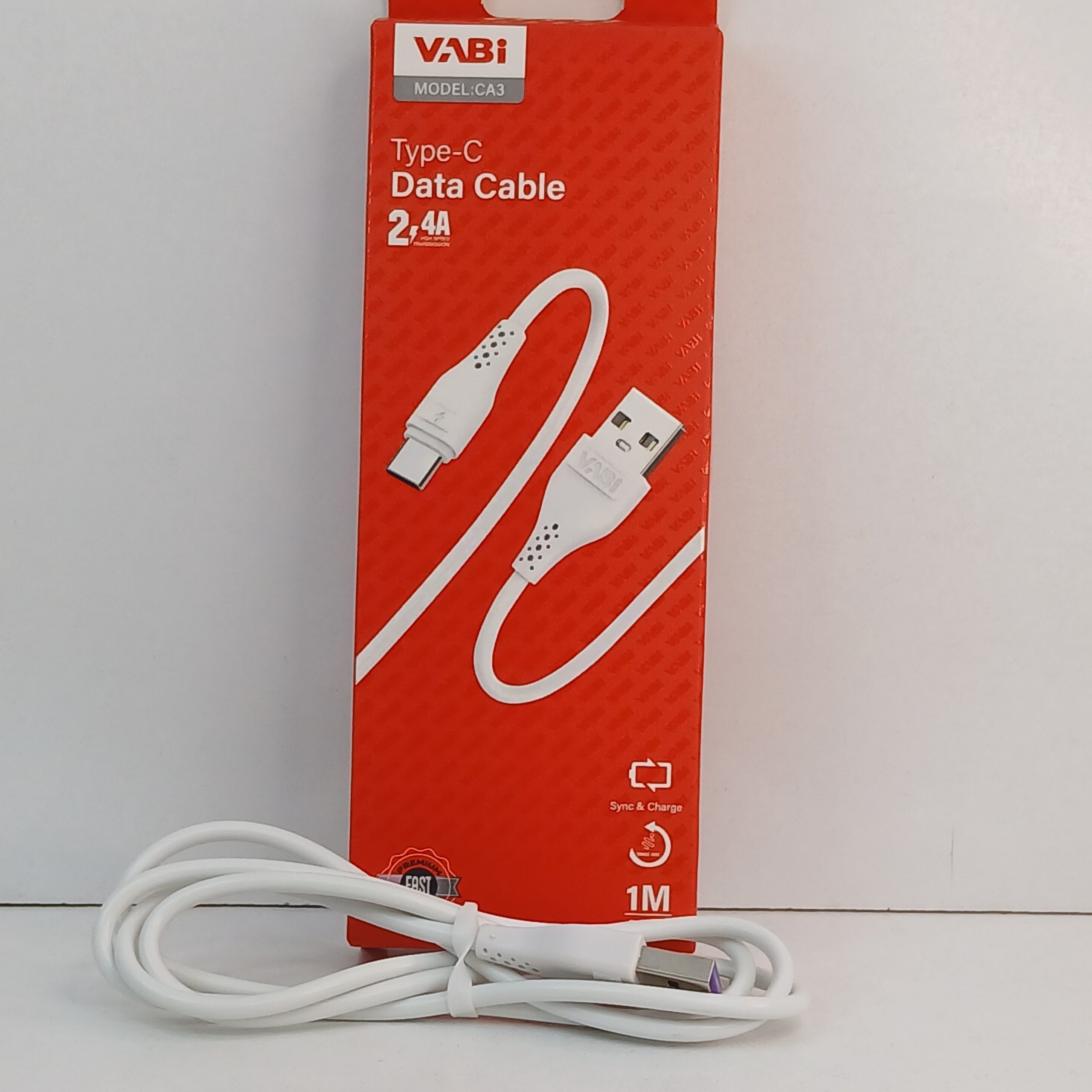 کابل شارژ یکطرف تایپ سی فست شارژ مدل VABI